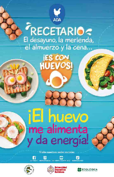 Recetario El huevo me alimenta y da energía